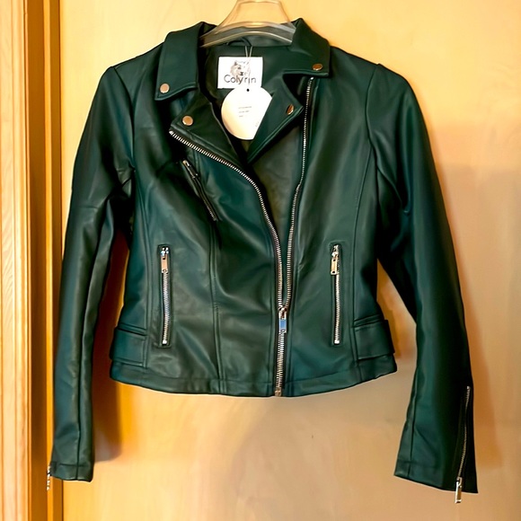Colynn Jackets & Blazers - Vegan leather Biker Jacket